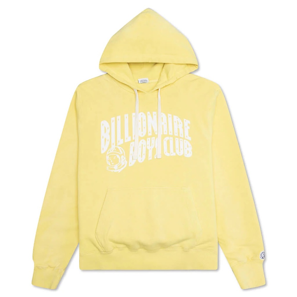 BILLIONAIRE BOYS CLUB - BB VINTAGE ARCH HOODIE - YELLOW CREAM